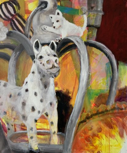 Castor & Pollux by Susana Infurna Buscarino, Painting for Sale on Select
