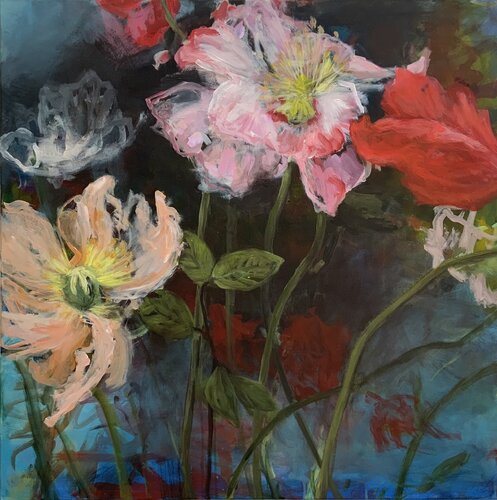 Blütenzauber by Susana Infurna Buscarino, Painting for Sale on Select