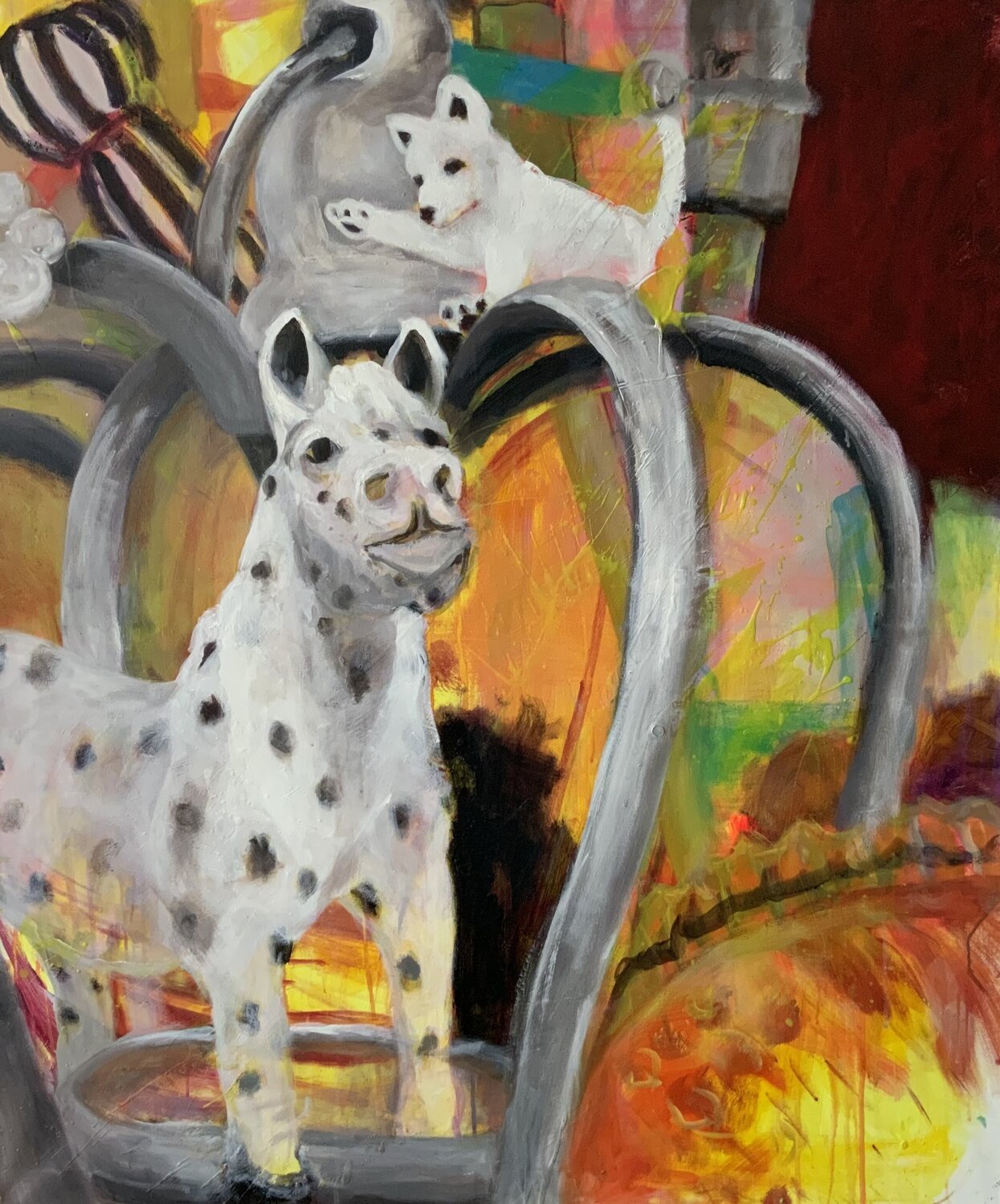 Castor & Pollux Susana Infurna Buscarino Original painting for sale
