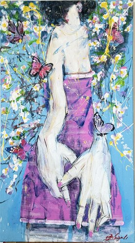 Pinky Spring by Murad Akbarli, Painting for Sale on Select