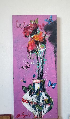 Pinky Spring 2 by Murad Akbarli, Painting for Sale on Select
