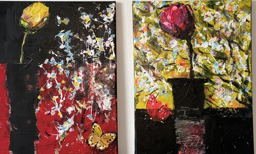 ‘Lovers’ by Murad Akbarli, Painting for Sale on Select