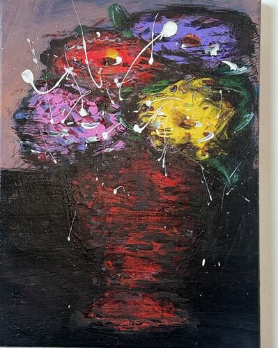 Blossoms in a Vase by Murad Akbarli, Painting for Sale on Select