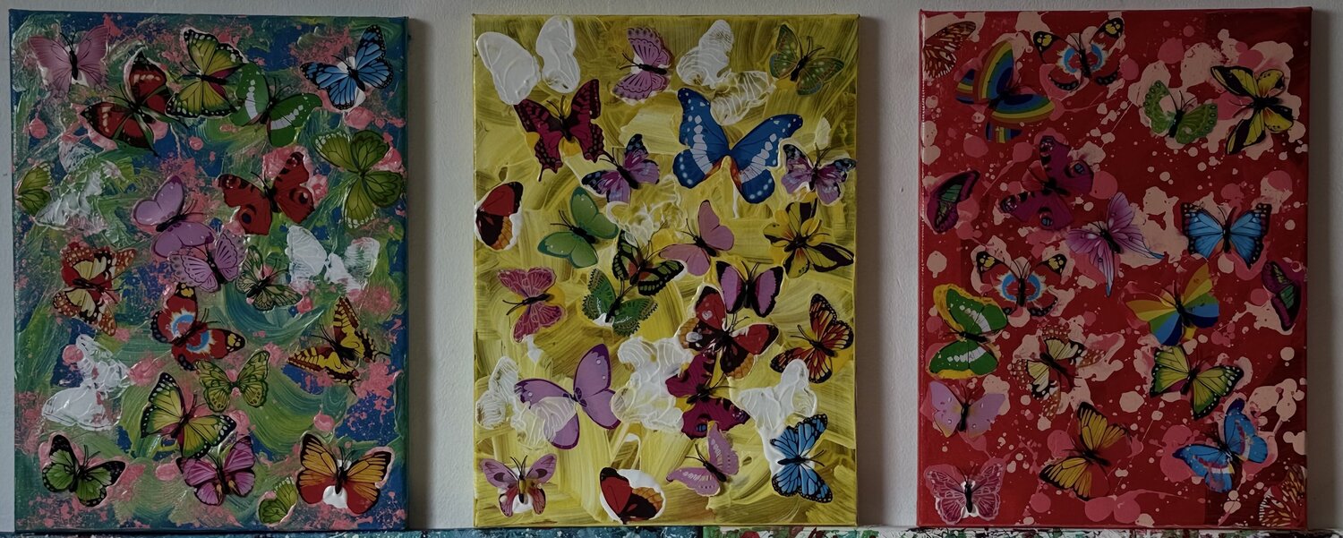 “Chromatic Drift: A Study in Fragile Multiplicity” Murad Akbarli Original painting for sale