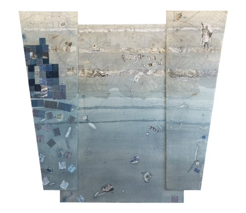 fanSEA the layers by Karin Schäfer, Painting for Sale on Select