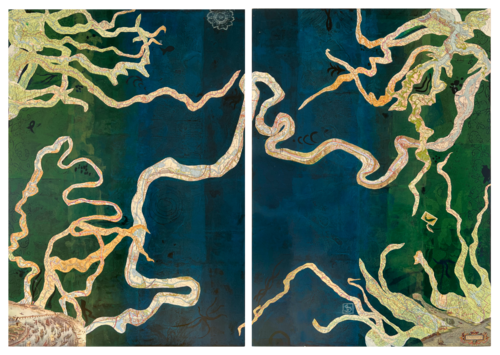 The Flows by Karin Schäfer, Painting for Sale on Select