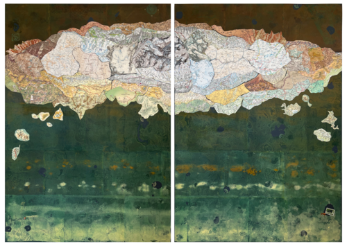 The Peaks by Karin Schäfer, Painting for Sale on Select