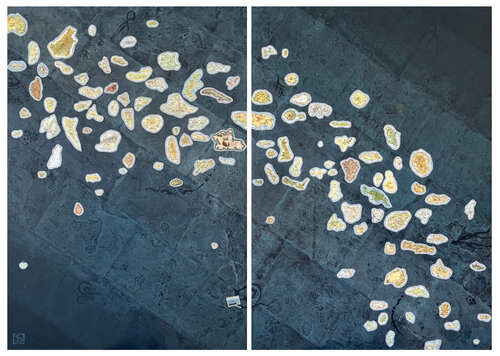 The Dots by Karin Schäfer, Painting for Sale on Select