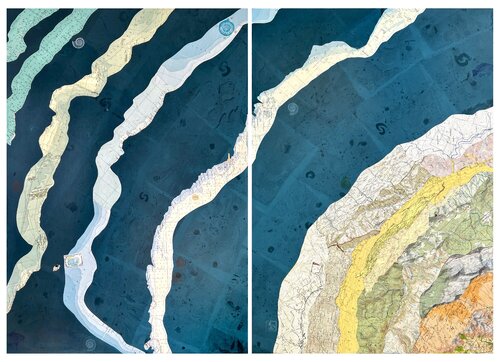 The Waves by Karin Schäfer, Painting for Sale on Select