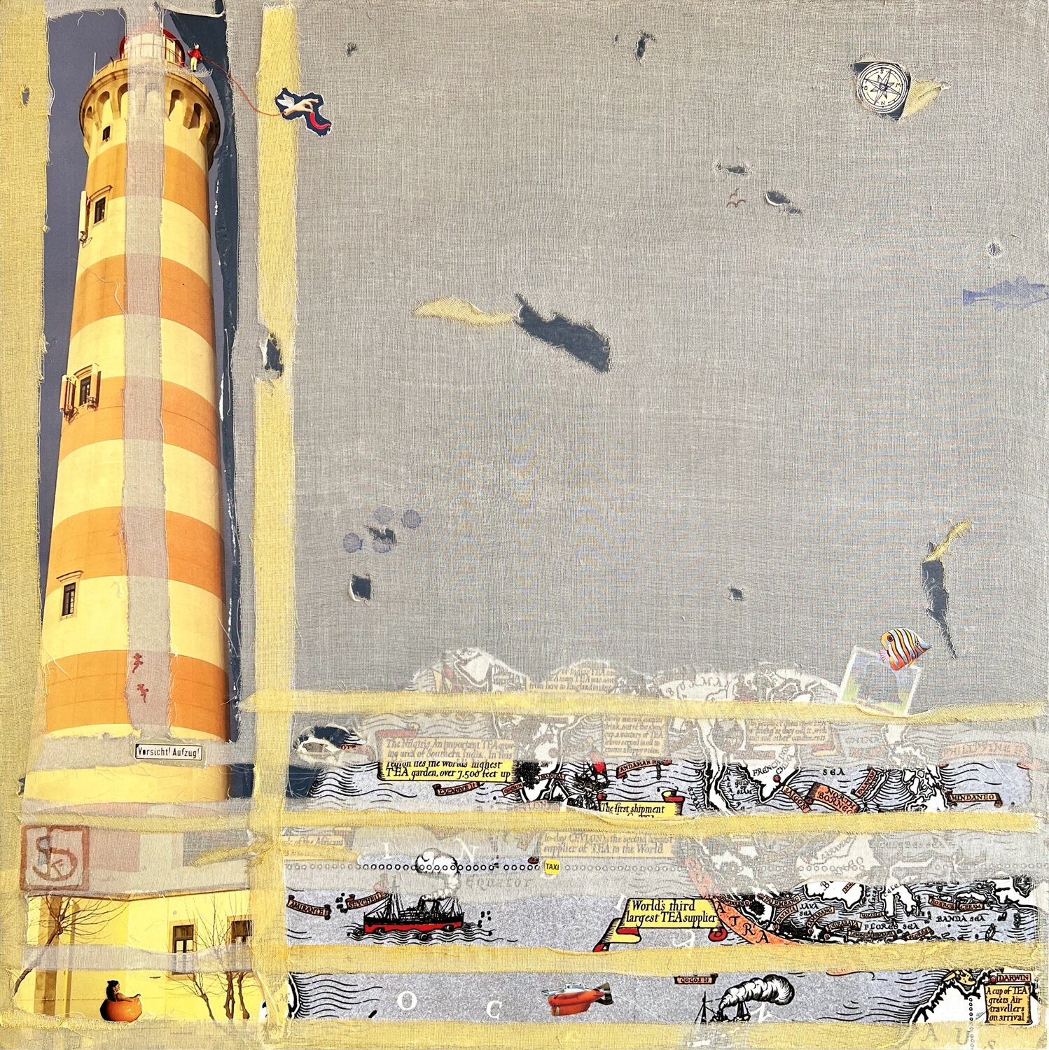 Lighthouse Karin Schäfer Original painting for sale