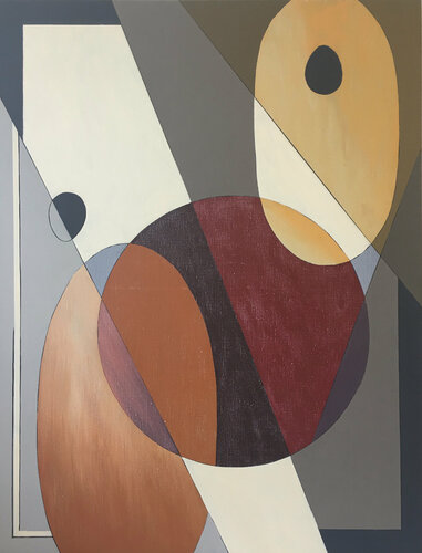 "Observateurs" abstraction  AG_104 by Tatiana Lebedev, Painting for Sale on Select