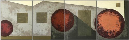 Le Quadriptyque  AG_73 by Tatiana Lebedev, Painting for Sale on Select