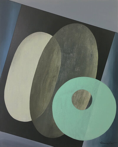 Abstraction   géométrique AG_122 by Tatiana Lebedev, Painting for Sale on Select