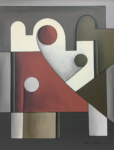 Cathédrale abstraction  AG_56 by Tatiana Lebedev, Painting for Sale on Select