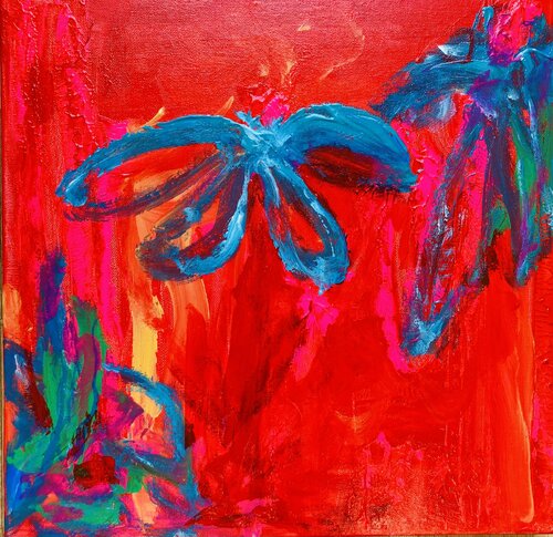Abstraktion in Spanien by Diane Kuster, Painting for Sale on Select