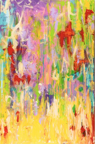 Zaungäste by Diane Kuster, Painting for Sale on Select