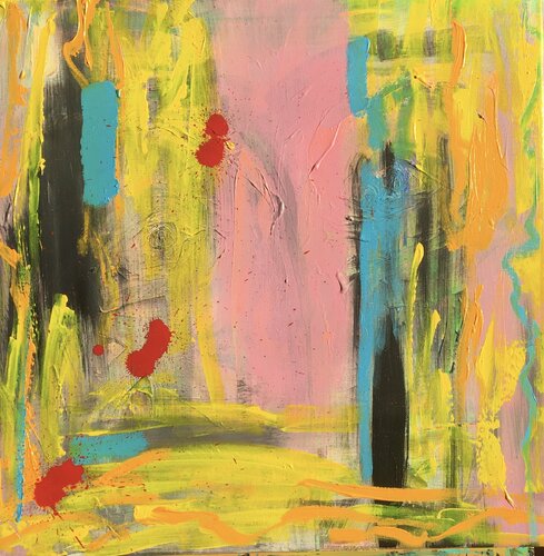 Rot! Werk 4 by Diane Kuster, Painting for Sale on Select