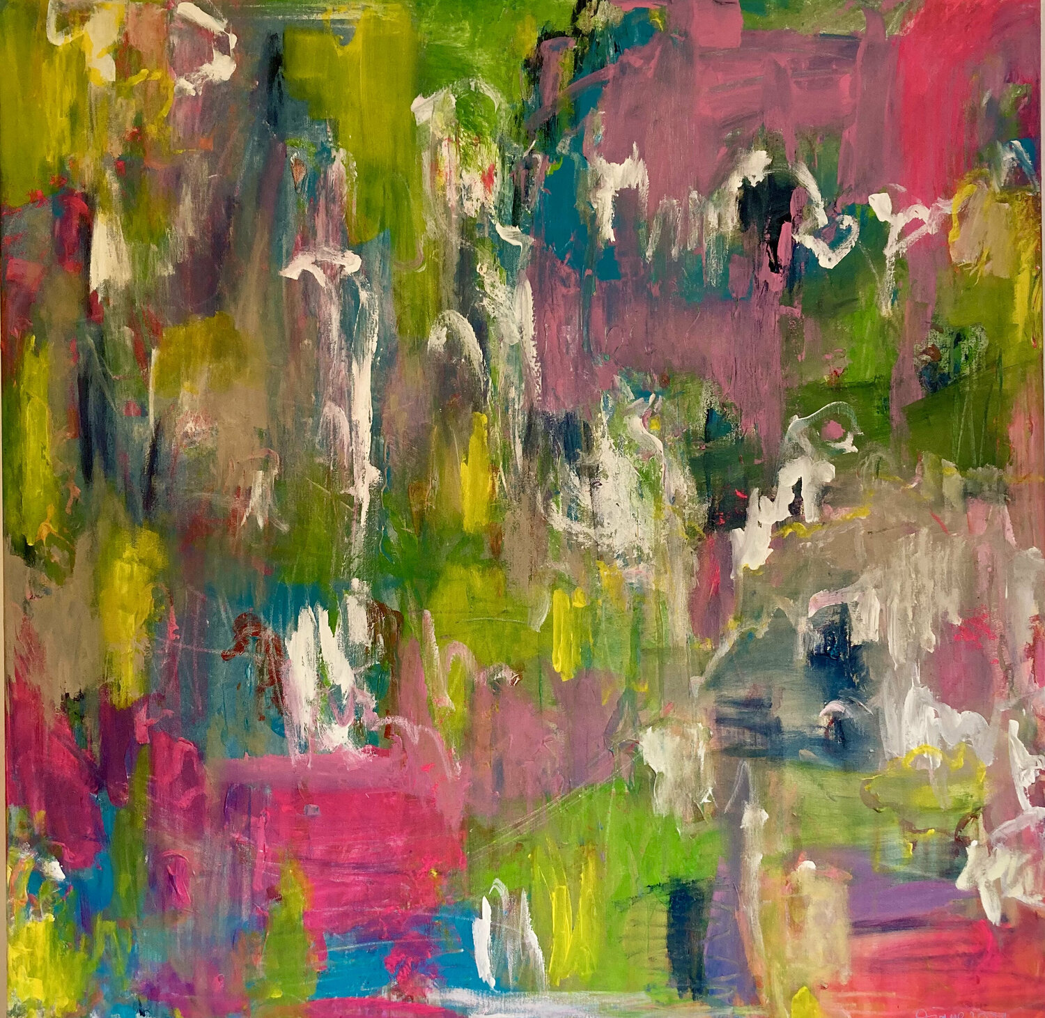 Good mood always welcome Diane Kuster Original painting for sale