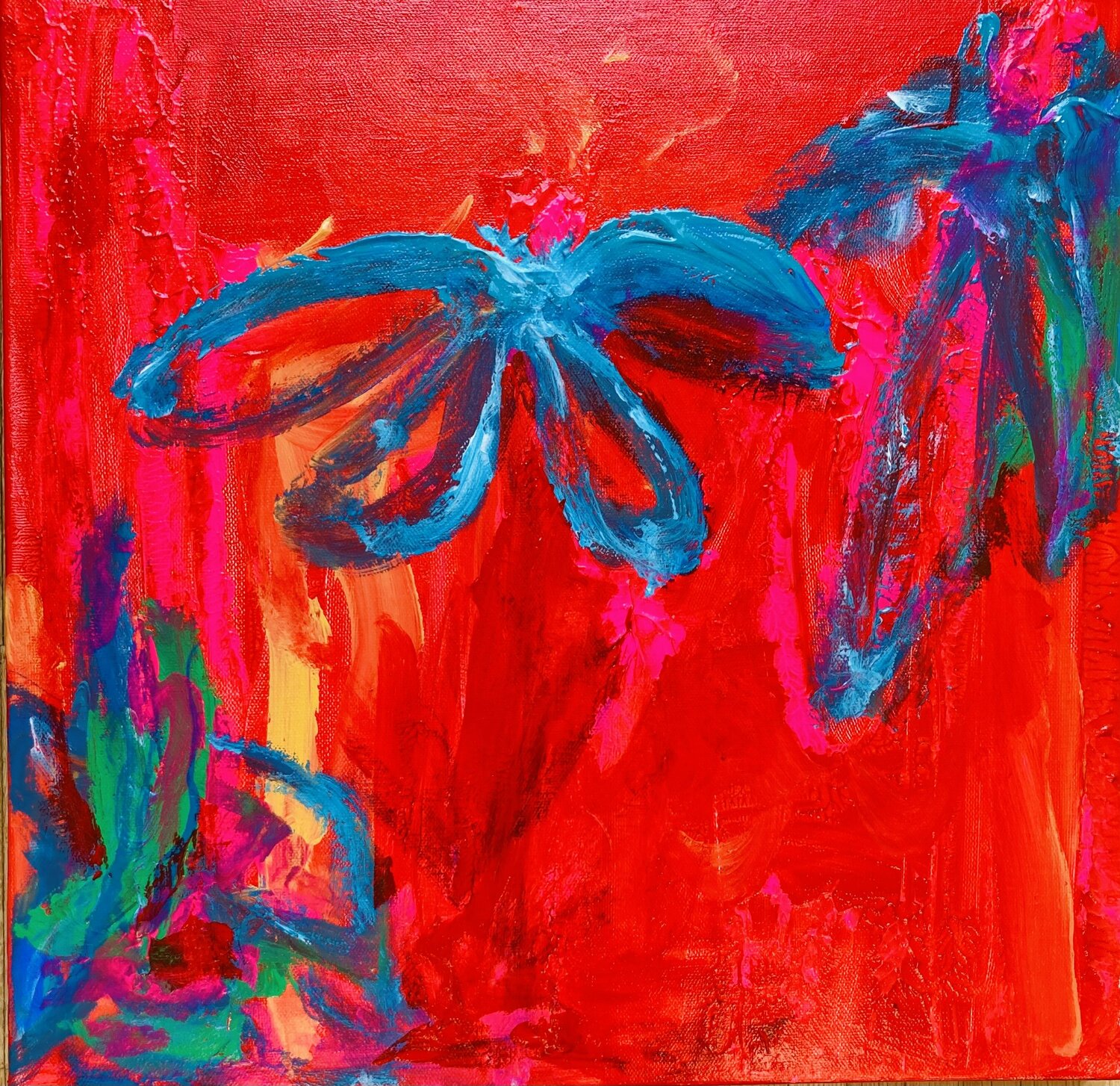 Abstraktion in Spanien Diane Kuster Original painting for sale