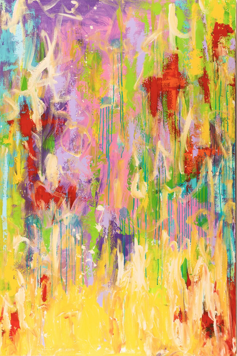 Zaungäste Diane Kuster Original painting for sale