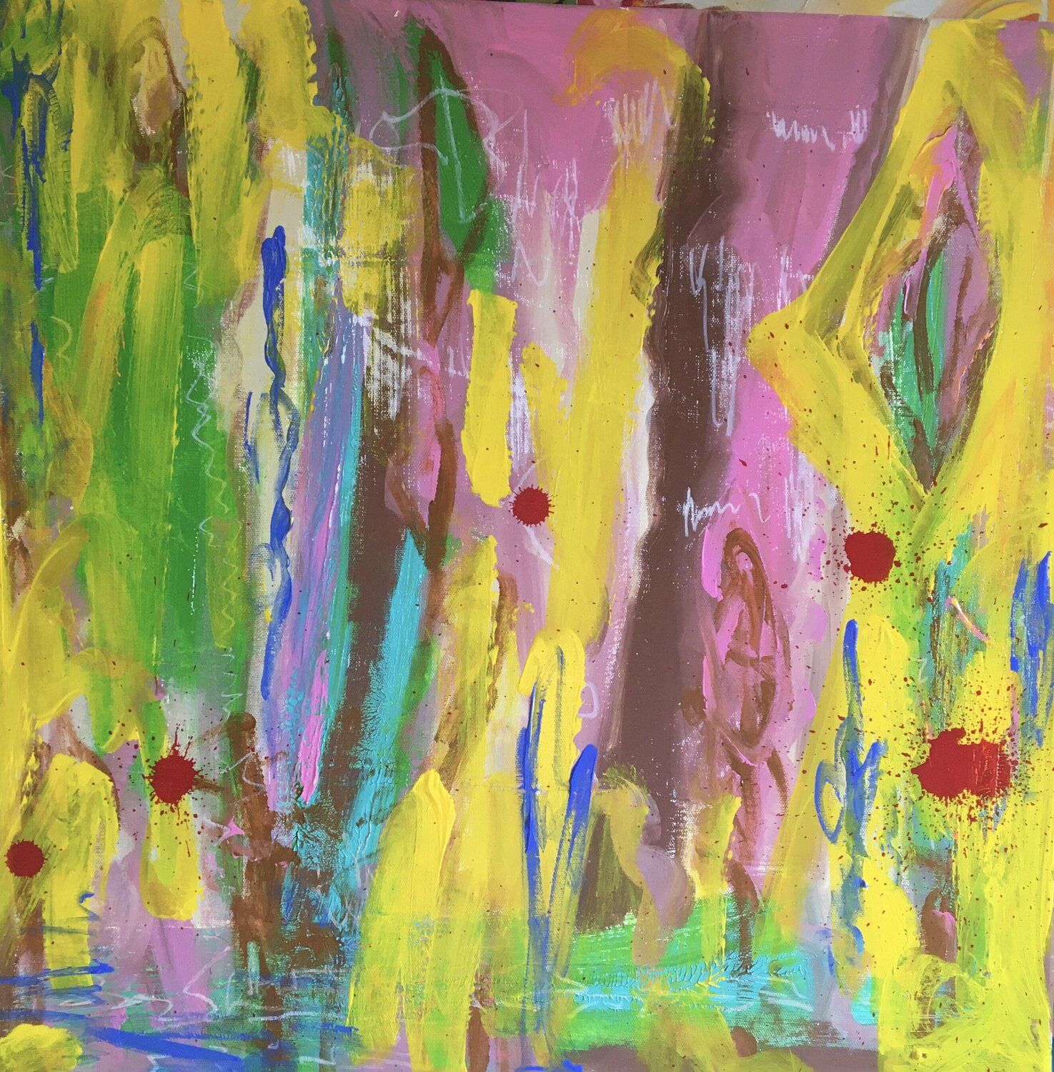 Rot! Werk 1 Diane Kuster Original painting for sale