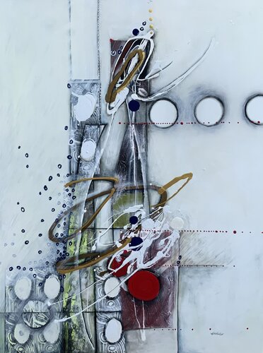 TENDANCE BLEUTÉE by Sylvie Cloutier, Painting for Sale on Select