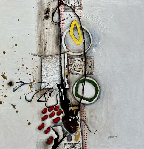 LA RÉALITÉ DU TEMPS by Sylvie Cloutier, Painting for Sale on Select