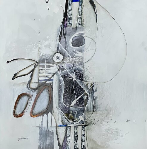 OÙ SE BRANCHER ? by Sylvie Cloutier, Painting for Sale on Select
