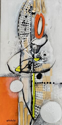 ÇA DÉPEND DU POINT DE VUE by Sylvie Cloutier, Painting for Sale on Select