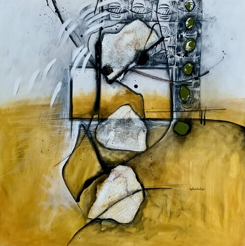 HOMMAGE AU POÈTE NO 2 by Sylvie Cloutier, Painting for Sale on Select