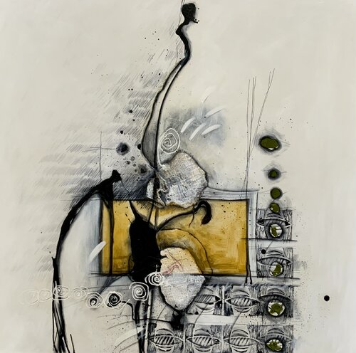HOMMAGE AU POÈTE #1 by Sylvie Cloutier, Painting for Sale on Select