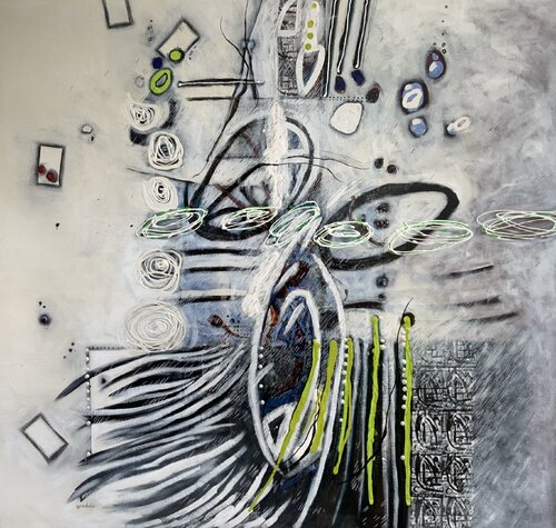 HISTOIRE DE MOUSTACHU by Sylvie Cloutier, Painting for Sale on Select