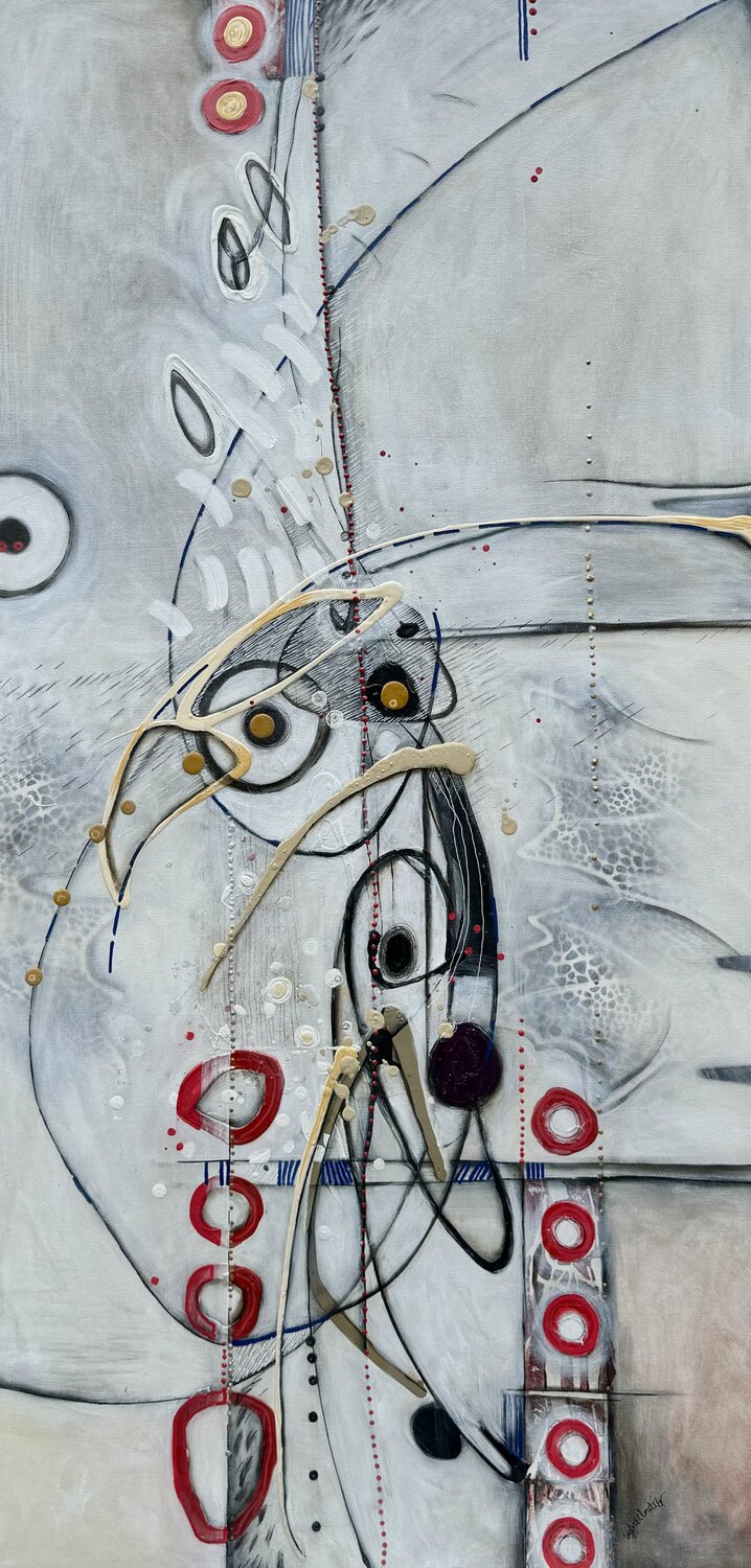 TOUTE UNE CHUTE Sylvie Cloutier Original painting for sale