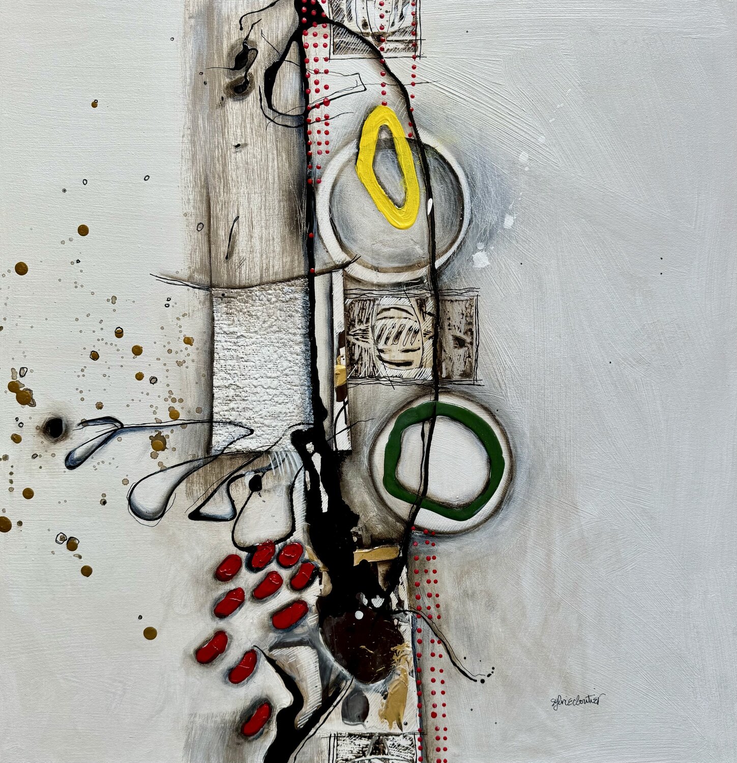 LA RÉALITÉ DU TEMPS Sylvie Cloutier Original painting for sale