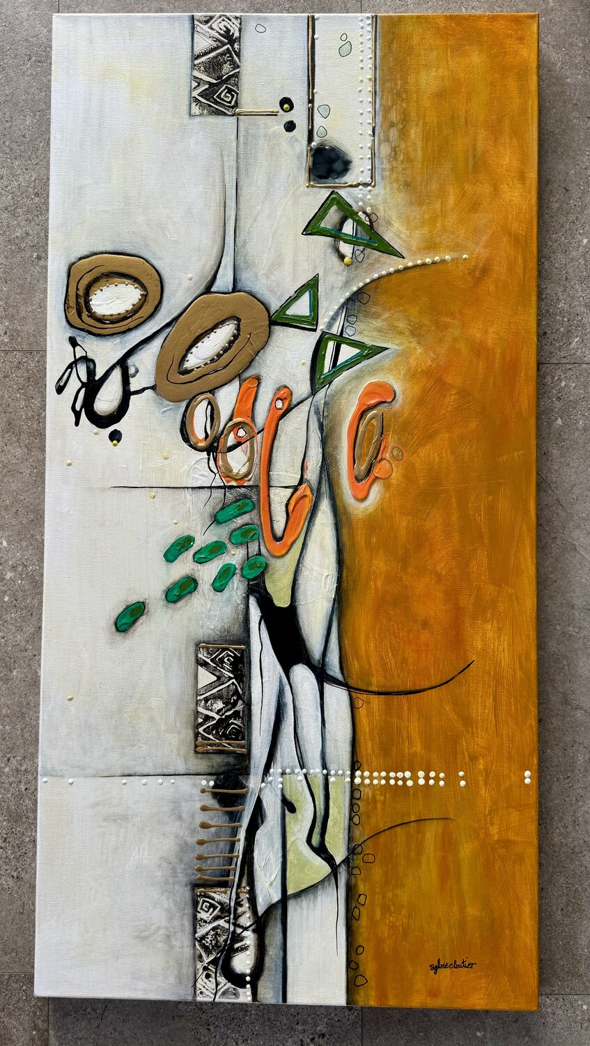 TRIANGULAIRE Sylvie Cloutier Original painting for sale