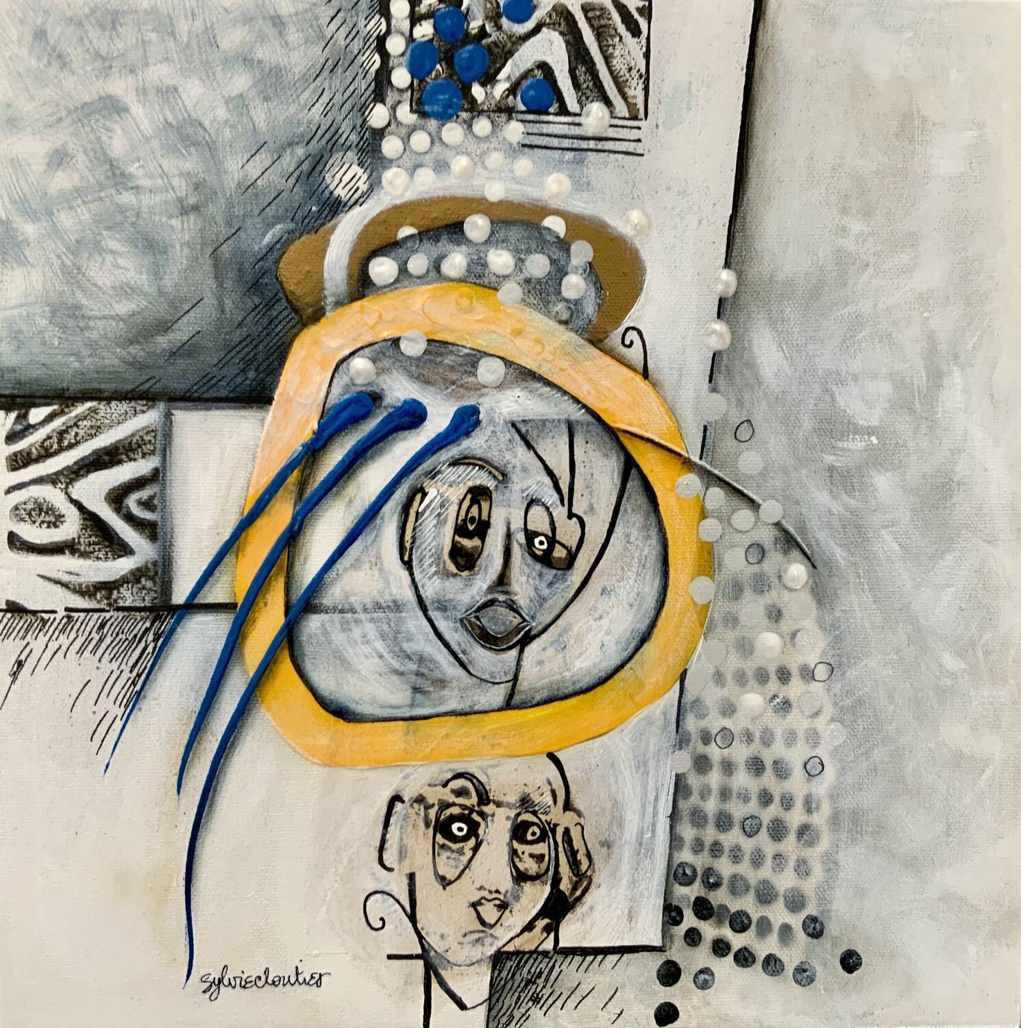 LE DUPLEX Sylvie Cloutier Original painting for sale