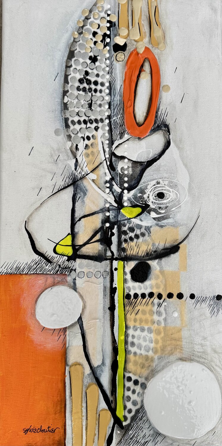 ÇA DÉPEND DU POINT DE VUE Sylvie Cloutier Original painting for sale