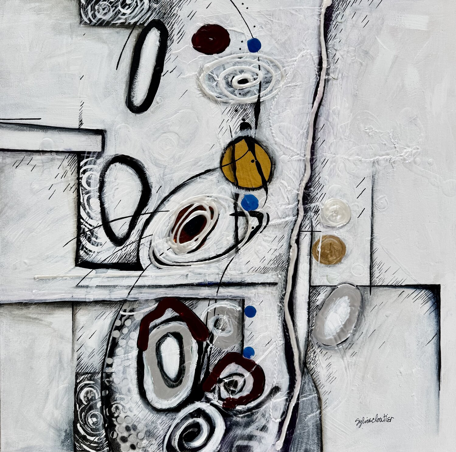 PAS SI VITE Sylvie Cloutier Original painting for sale