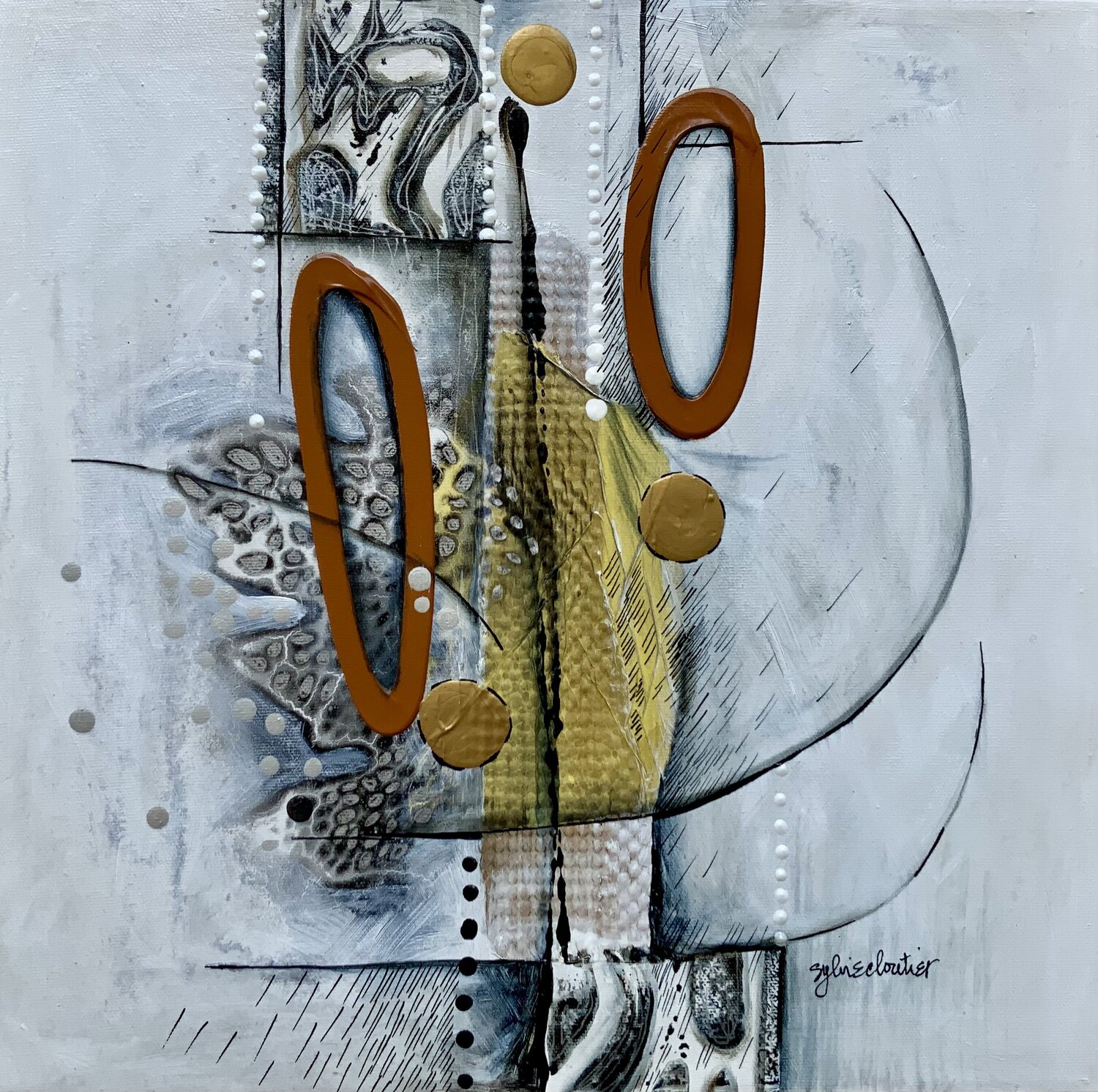 LES REGARDER DE HAUT Sylvie Cloutier Original painting for sale