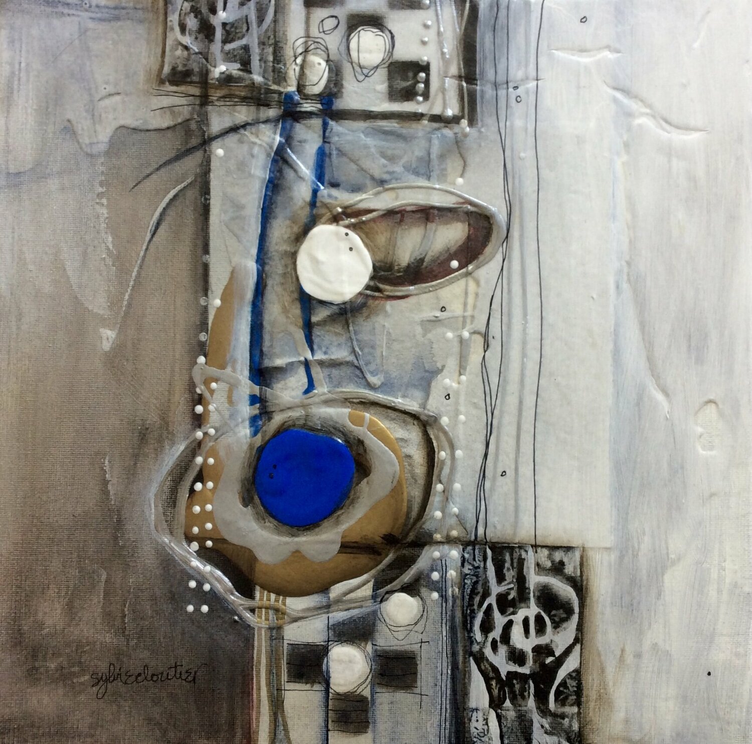 DIVERGEANCE D'OPINION Sylvie Cloutier Original painting for sale