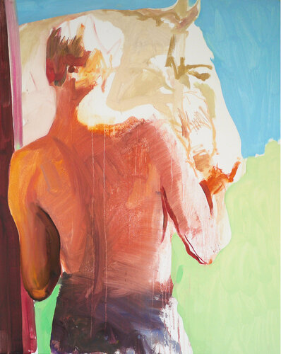 person with horse by Riemer Den Ouden, Painting for Sale on Select