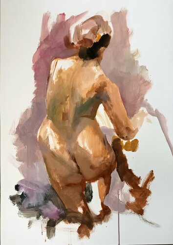 female back by Riemer Den Ouden, Painting for Sale on Select