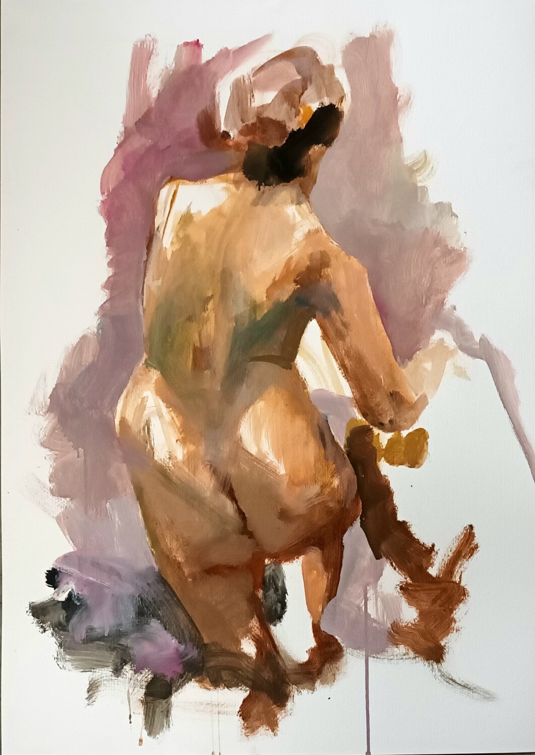 female back Riemer Den Ouden Original painting for sale