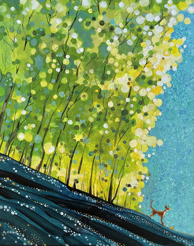 Daily Walk by Ada Chini, Painting for Sale on Select
