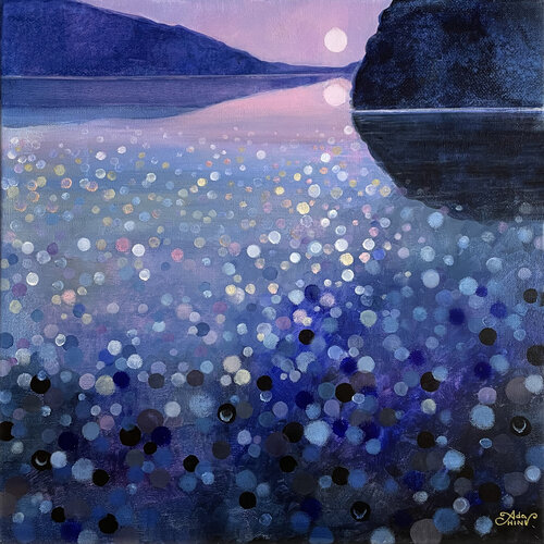 Blue Silence by Ada Chini, Painting for Sale on Select