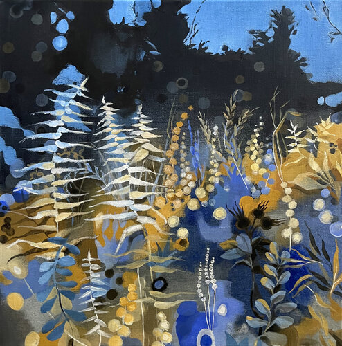 l'Oro della Notte 2 by Ada Chini, Painting for Sale on Select