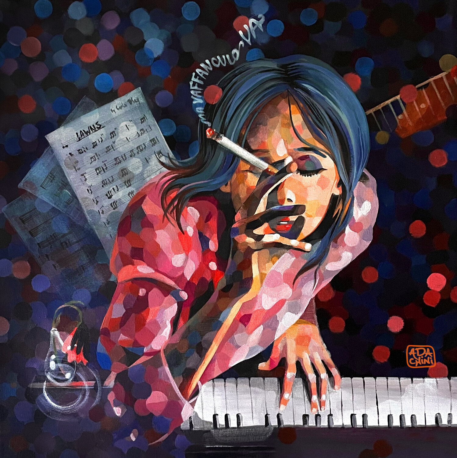 Lawns Ada Chini Original painting for sale