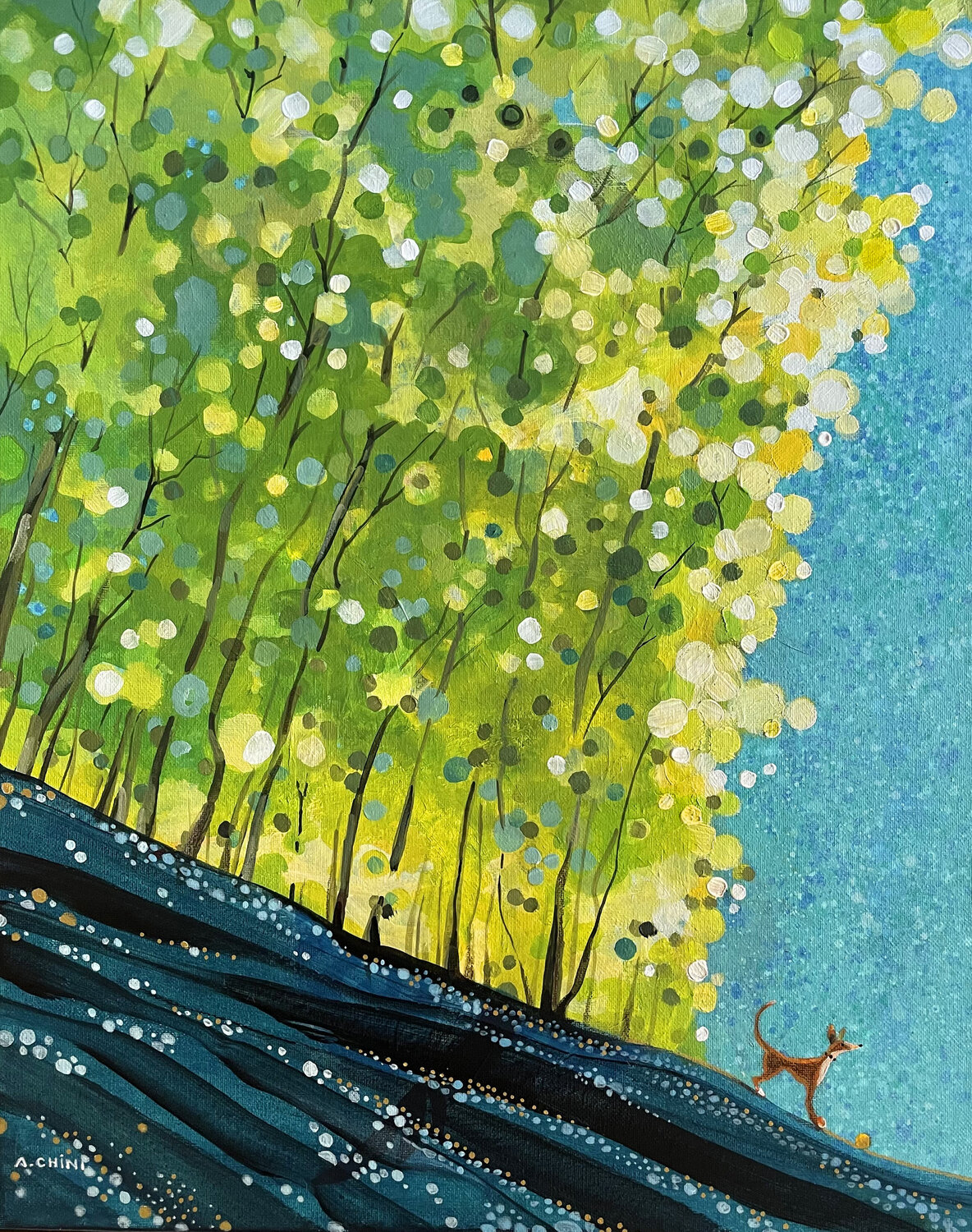 Daily Walk Ada Chini Original painting for sale
