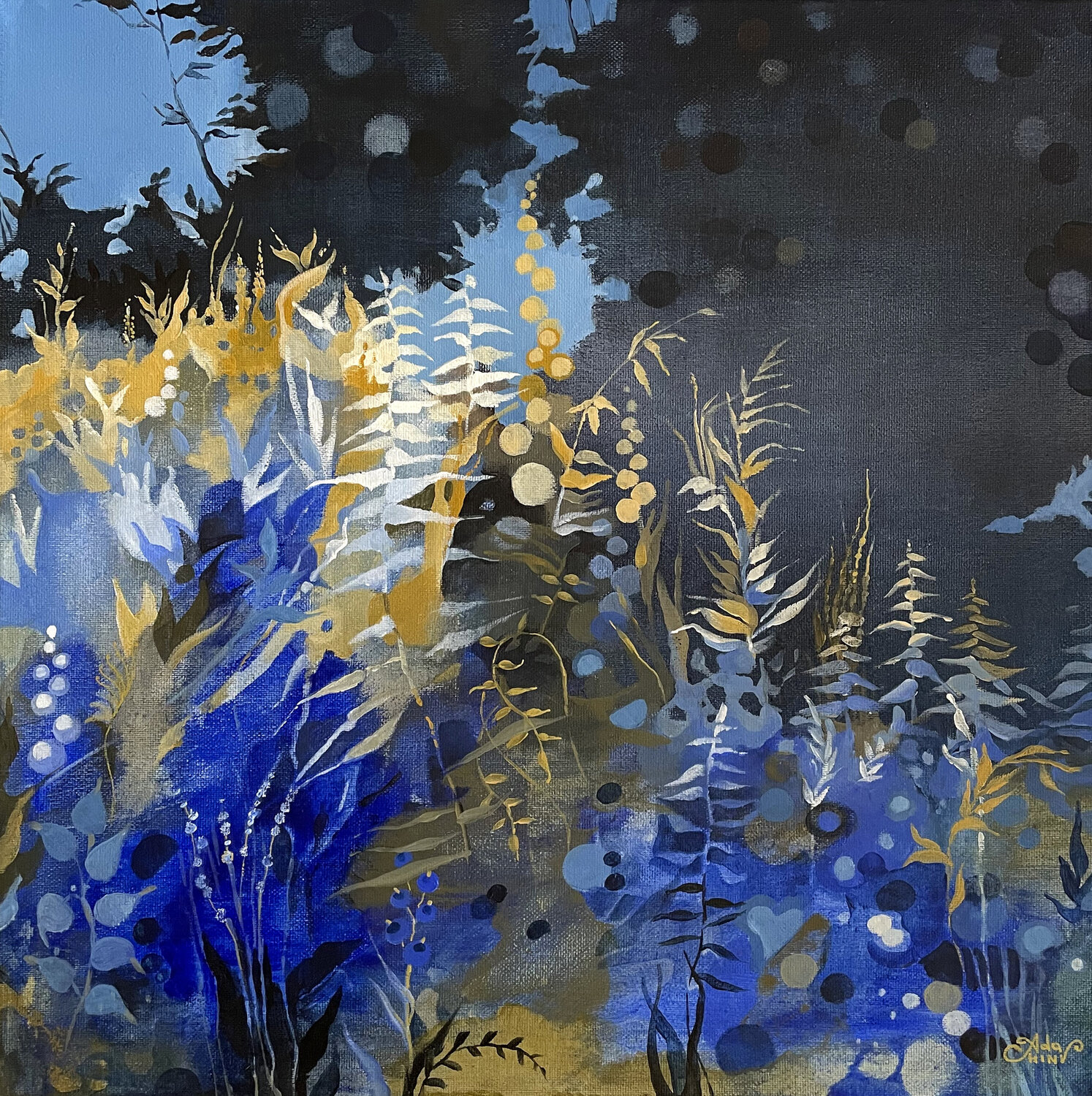 l'Oro della Notte Ada Chini Original painting for sale