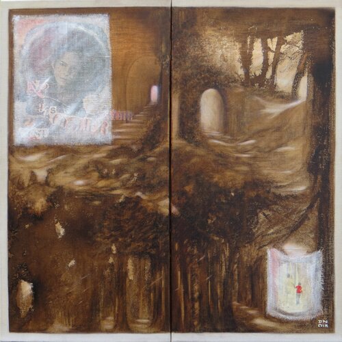 Itinéraires by Andrée Cazin, Painting for Sale on Select